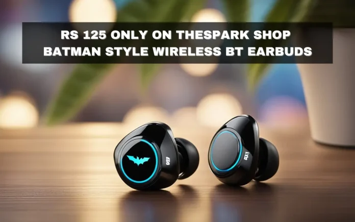 Unbelievable Deal: Get Batman Style rs 125 only on thesparkshop.in batman style wireless bt earbuds